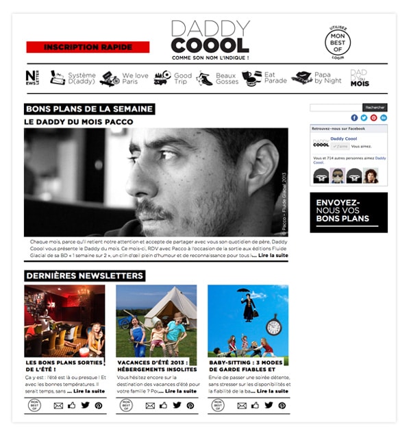 Daddy Coool - Lancement du premier site dédié aux papas - KULTT