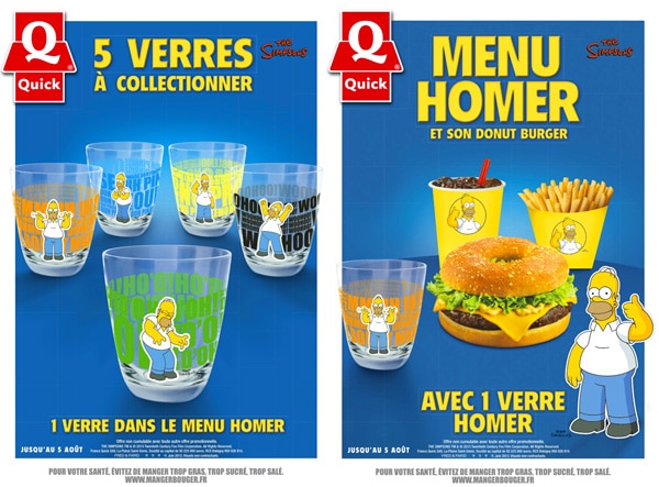 Quick Simpson Le Donut Burger: Quick lance un menu spécial Homer Simpsons - KULTT
