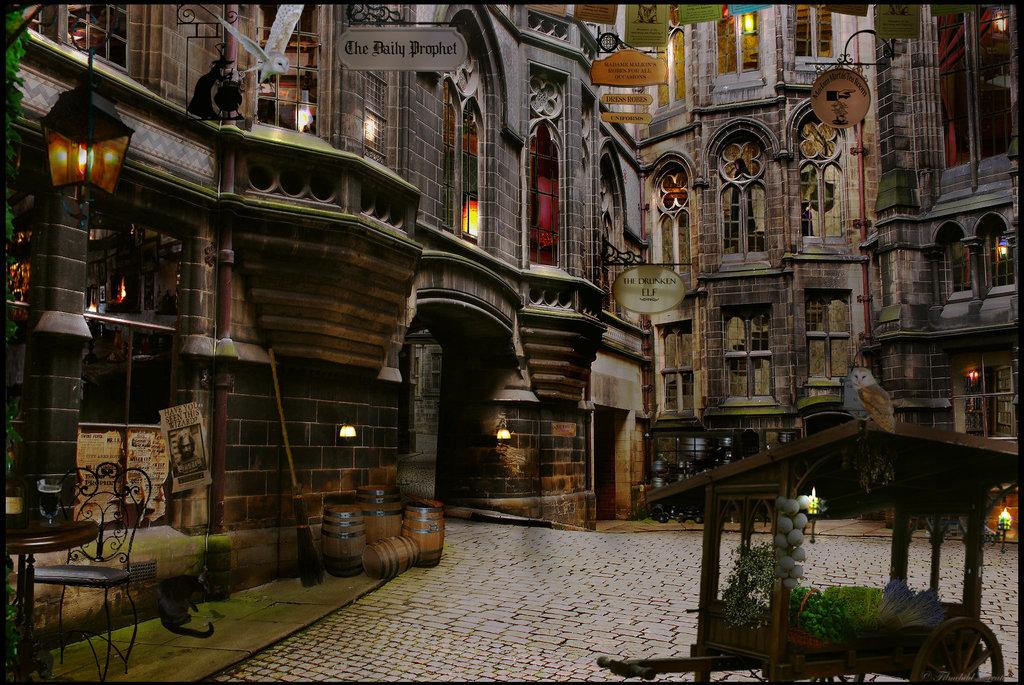 Il reproduit le Chemin de Traverse d’Harry Potter KULTT