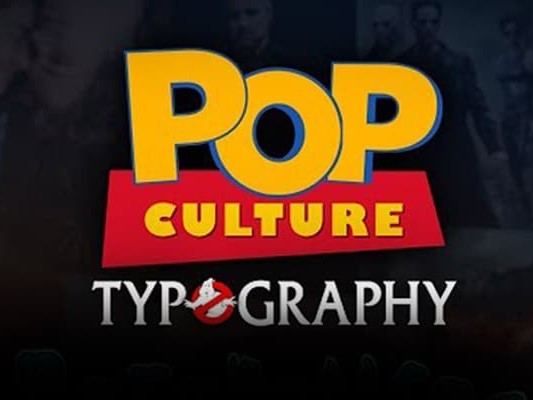 vdéo typographies pop culture