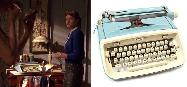 Peggy-Olson's-Blue-Colored-Typewriter--