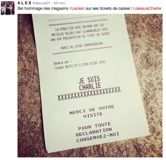 JeSuisCharlie-Leclerc-ticket-de-caisse