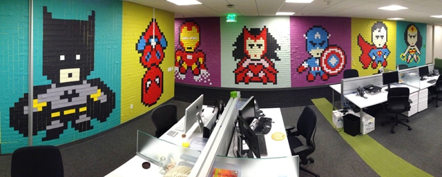 Superhero-Post-It-Mural009