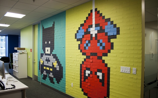 Superhero-Post-It-Mural12