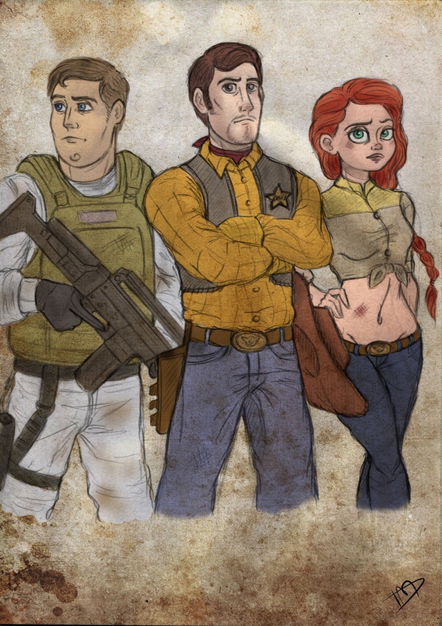 the_walking_disney_pixar___woody__buzz_and_jessie